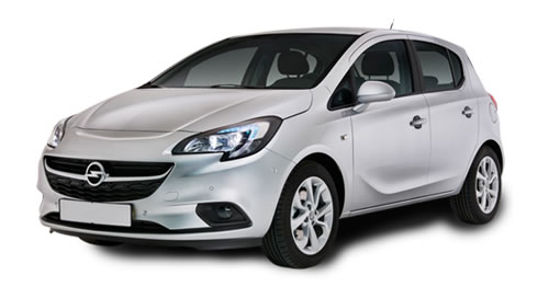 Желтый opel corsa