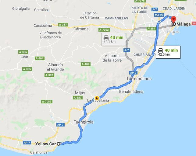 ?How to go to La Cala de Mijas? Yellow Car Rent a Car