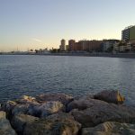 Imagen panorámica de la costa de Fuengirola