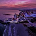 Foto panorámica de Torrox de noche